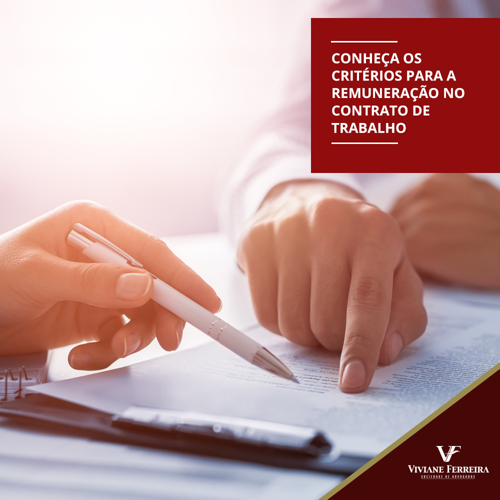 Conheça os critérios para a remuneração no contrato de trabalho