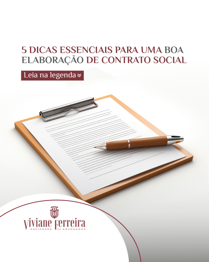 Na hora de abrir uma empresa, alguns fatores devem ter uma atenção extra, um deles é o contrato social. Assim como toda pessoa física tem um RG, o contrato social age da mesma forma para sua empresa.

Você sabe elaborar um contrato social eficiente? Separamos algumas dicas essenciais para você não errar na hora de montá-lo, arraste pro lado e confira:

1. Identifique os objetivos do contrato: quanto mais claro o propósito do contrato, menos disputas legais no futuro. Evite ambiguidades e seja conciso. 
2. Defina o tipo de empresa e seu local físico: Para fins de controle da Receita Federal, é necessário definir se o tipo de empresa (Ltda, S.A, MEl entre outras). O domicílio fiscal onde sua empresa estará é importante para que o governo municipal controle quais atividades podem ser exercidas na região.
3. Defina e especifique a participação de cada sócio: Deixe bem claro no contrato da empresa: necessário constar como será a divisão de cada sócio. Também é fundamental estabelecer quais serão os administradores (sócios majoritários e outros funcionários).
4. Defina as atividades e serviços que serão desenvolvidos: Consulte a Classificação Nacional de Atividades Econômicas (CNAE) para encontrar qual é a classificação do Governo para sua atividade empresarial. Assim, você evita problemas futuros com a Receita Federal.
5. Estabeleça regras para decisões importantes: Deixe bem claro no contrato as regras e implicações para entrada de novos sócios, empréstimos, etc.
Para tirar dúvidas ou mais informações, entre em contato com nossa equipe! 💬
📞 (31) 3324-7900
📧 contato@vivianeferreira.com.br
🌐 vivianeferreira.com.br

#Advocacia #Justiça #CrimesInafianciáveis #direito #direitotributario #direitotrabalhista #VivianeFerreiraAdvogados #tributos #advogadosbh